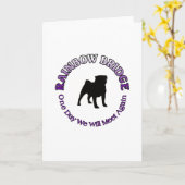 MOPS RAINBOW BRIDGE BEILEID SCHLÜSSELANHÄNGER - HU KARTE (Gelbe Blume)