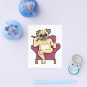 Mops Rauchen Zigar | Echt Cooler Mops Hund Flyer (Einzeln)