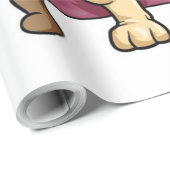 Mops Rauchen Zigar | Echt Cooler Mops Hund Geschenkpapier (Rolleneckpunkt)