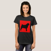 Mops Red Background Classic T - Shirt 699 (Vorne ganz)