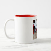 Mops-Ren-Tasse Zweifarbige Tasse (Links)