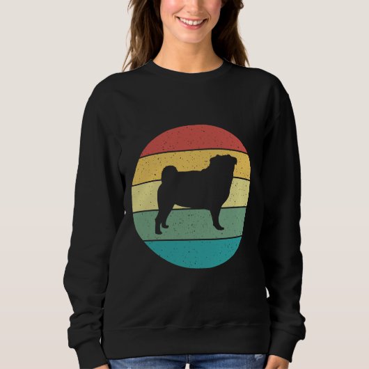 Mops Retro Vintag Classic T - Shirt 331 (Vorderseite)