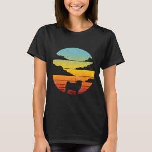 Mops Retro Vintage Stil 60er 70er Männer Frauen Ge T-Shirt