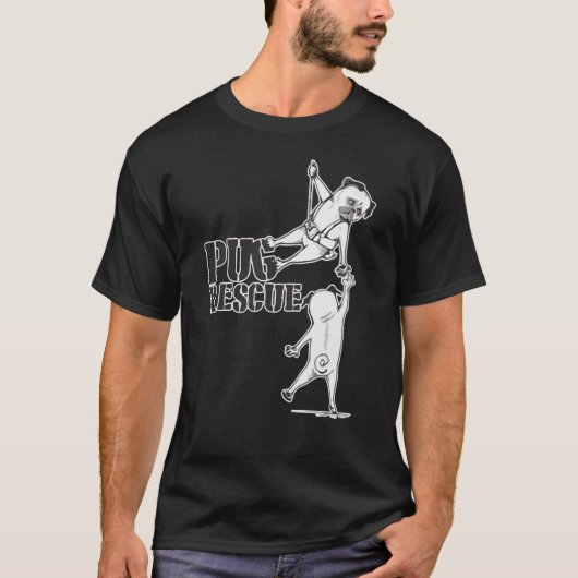 Mops-Rettung T-Shirt (Vorderseite)