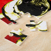 Mops Richi in 4 Farben Puzzle (Seite)