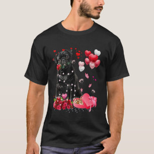 Mops Rose Herzlichen Glückwunsch Valentinstag Hund T-Shirt