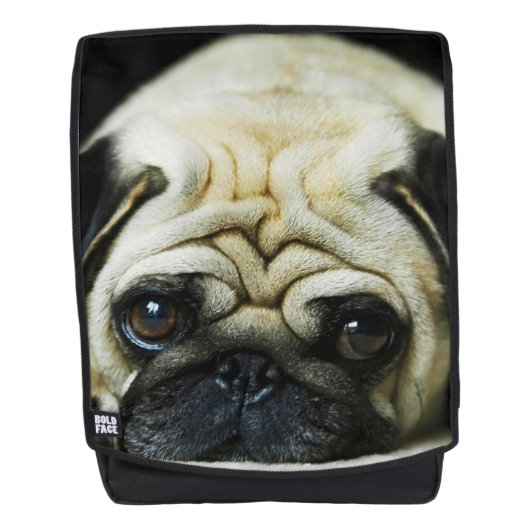 Mops Rucksack (Vorderseite)