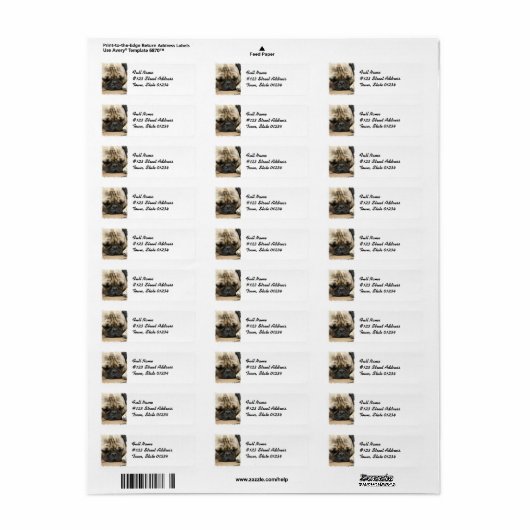 Mops-Rücksendeadresse-Mailing-Label (Vorne)