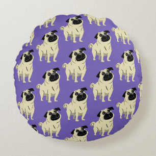 Mops Rundes Kissen