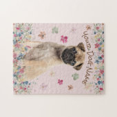 Mops Sad Dog Face Puzzle (Horizontal)