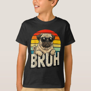 Mops sagt Bruhadorable Hund Lustiger Humor Mode Me T-Shirt