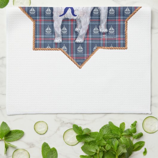 Mops Sailor Küchentuch (Gefaltet)