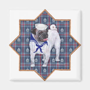 Mops Sailor Magnet