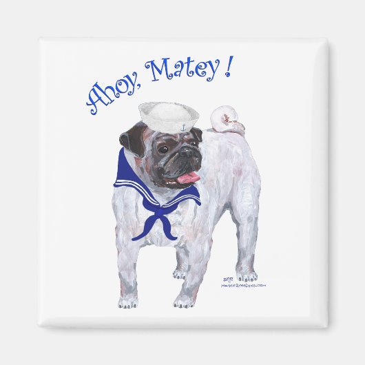 Mops Sailor Magnet (Vorne)
