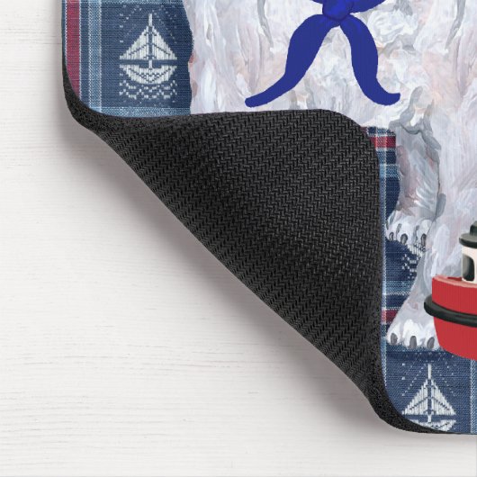 Mops Sailor Mousepad (Ecke)