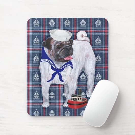Mops Sailor Mousepad (Mit Mouse)