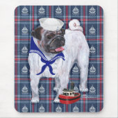 Mops Sailor Mousepad (Vorne)