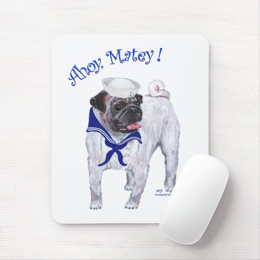 Mops Sailor Mousepad (Mit Mouse)