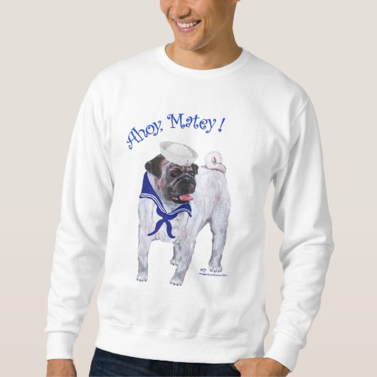 Mops Sailor Sweatshirt (Vorderseite)
