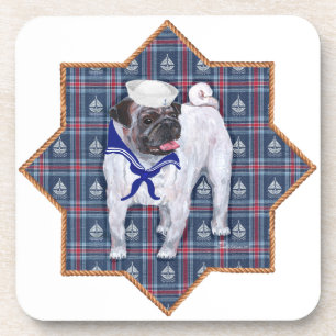 Mops Sailor Untersetzer