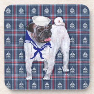 Mops Sailor Untersetzer