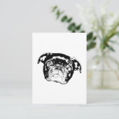 Mops-Saison-Post Postkarte (Stehend Vorderseite)