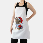 Mops Santa Costume Weihnachten Pajama Niedlicher H Schürze (InSitu)