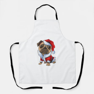 Mops Santa Costume Weihnachten Pajama Niedlicher H Schürze