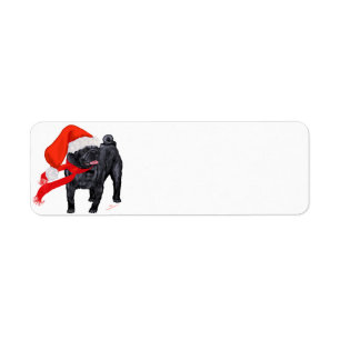 Mops Santa's Helper