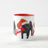 Mops Santa's Helper Tasse (Zentrum)
