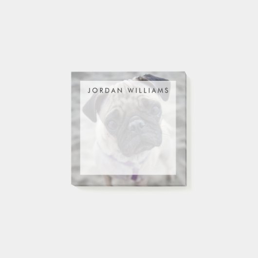 Mops-Schließung Post-it Klebezettel (Vorderseite)