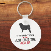 Mops Schlüsselanhänger (Vorderseite)