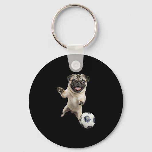 Mops   schlüsselanhänger (Vorderseite)