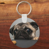 Mops Schlüsselanhänger (Vorderseite)