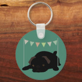 Mops Schlüsselanhänger (Vorderseite)