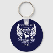 Mops Schlüsselanhänger (Vorderseite)