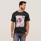 Mops Schmetterling Süßer Mops T-Shirt (Vorne ganz)