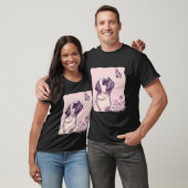 Mops Schmetterling Süßer Mops T-Shirt (Unisex)