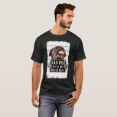 Mops-Schussbild T-Shirt (Vorne ganz)