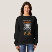 Mops-Schutzengel Sweatshirt (Vorne ganz)