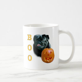 Mops (schwarz) Boo Kaffeetasse