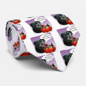 Mops (schwarz) Halloween Candy Krawatte (Gerollt)
