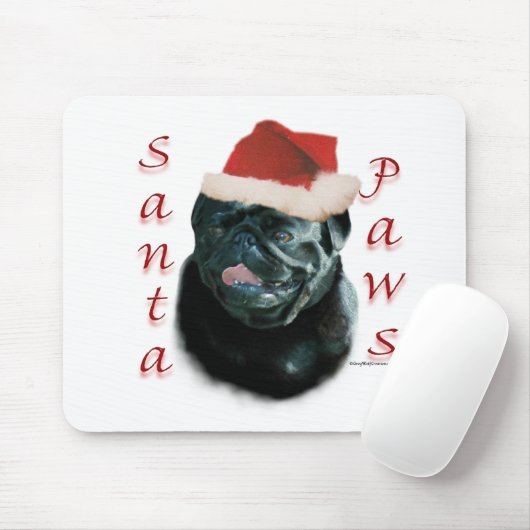 Mops (schwarz) mousepad (Mit Mouse)