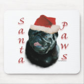Mops (schwarz) mousepad (Vorne)