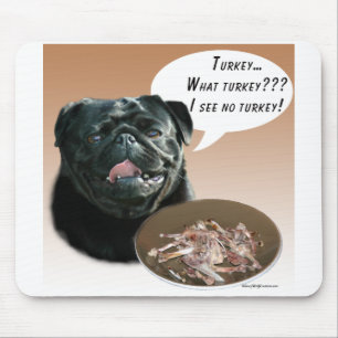 Mops (schwarz) Türkei Mousepad