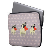 Mops sei mein Valentinstag Laptopschutzhülle (Vorderseite Links)