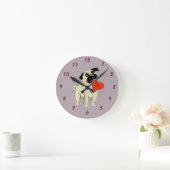 Mops sei mein Valentinstag Runde Wanduhr (Zuhause)