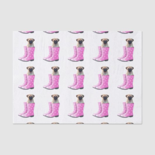Mops Seidenpapier (Vorderseite)