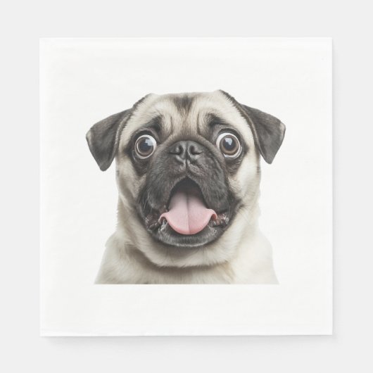 Mops Serviette (Vorderseite)
