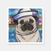 Mops Serviette (Vorderseite)